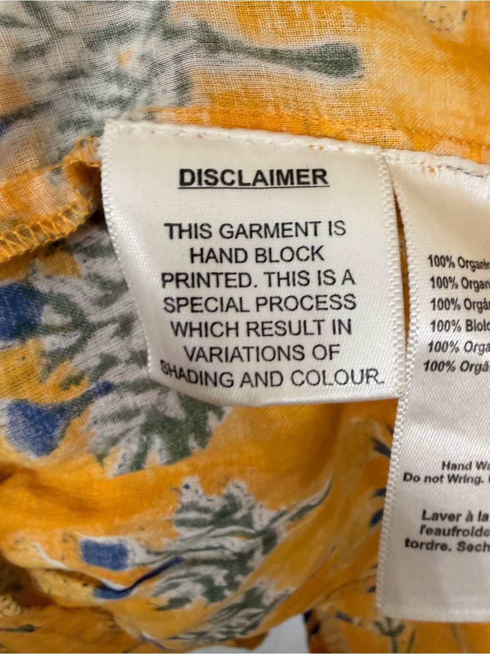 Emerson Fry India Collection Angel Mini Dress Big Marigold Yellow Size XS/S - Picture 4 of 7